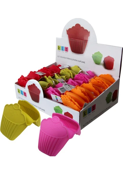 Cupcake Silikon Eldiven Tekli