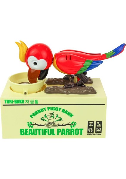 Parrot Piggy Bank Para Yiyen Papağan Kumbara