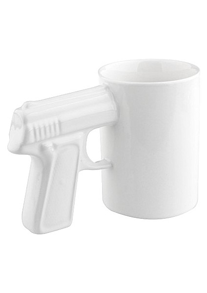 Silah Kupa - Gun Mug (Beyaz)