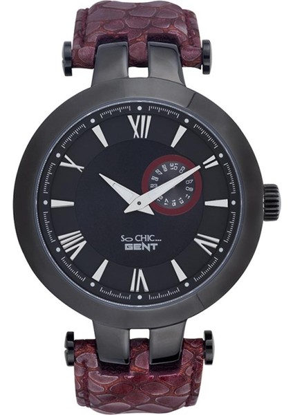 Gent Siyah Çelik Kasa Erkek Kol Saati