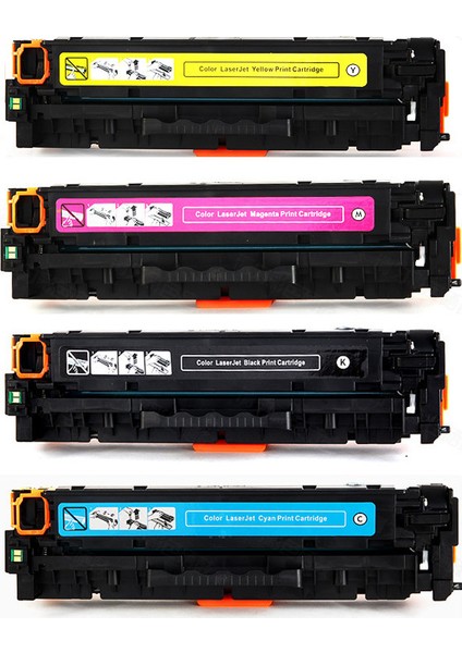 Cm1415/Cp1525 128A Ce320A-321A-322A-323A Muadil Toner Seti