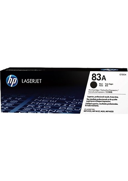 Cf 283A M125Nw/M127Fn//M127Fw/M225/M201 Orjinal Toner