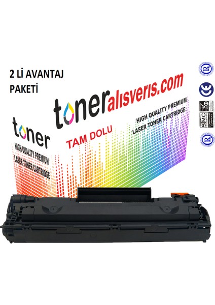 Hp Q 2612A 2Li Paket- 1010, 1012İ, 1015, 1018, 1020, 1022 Muadil Toner