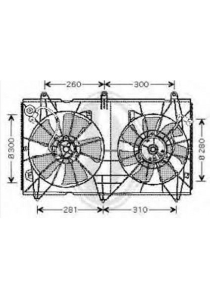 HONDA ACCORD- 03/08 RADYATÖR FAN DAVLUMBAZI VE KLİMA FAN DAVLUMBAZI (SPORT TİPİ)