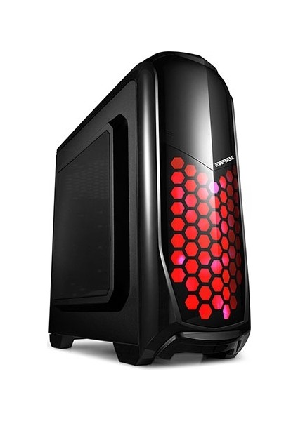 Armego Siyah 2*12cm Fan Red LED Fan 2*USB3.0 Kasa