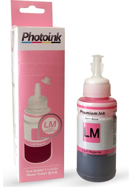 Photo Ink  T6736 Uyumlu 70 Ml Light Kırmızı Mürekkep - Kutulu Özel Ambalajında  Plus Mürekkep - L800/L805/L810/L850/L1300/L1800