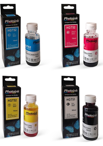 Gt Serisi Uyumlu Photoink Plus Mürekkep Seti - Gt 5810 - Gt5820 - 315 - 415 Uyumlu
