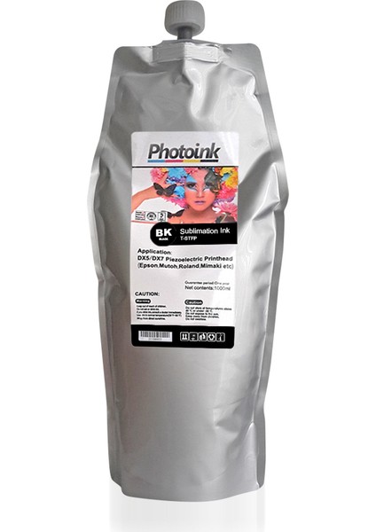 Surecolor F Serileri İçin 1000 Ml Siyah Black Süblimasyon Mürekkep (T-Stfp)
