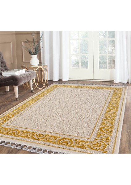 Luxe 6973 Modern Krem Halı 160x230 cm