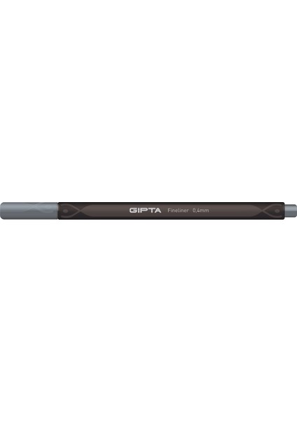 Fineliner Kalem 0,4 Mm - Karton Kutu - Üçgen - Gri