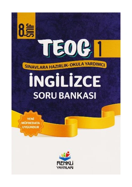 Renkli Yayınları Teog1 8. Sınıf İngilizce Soru Bankası