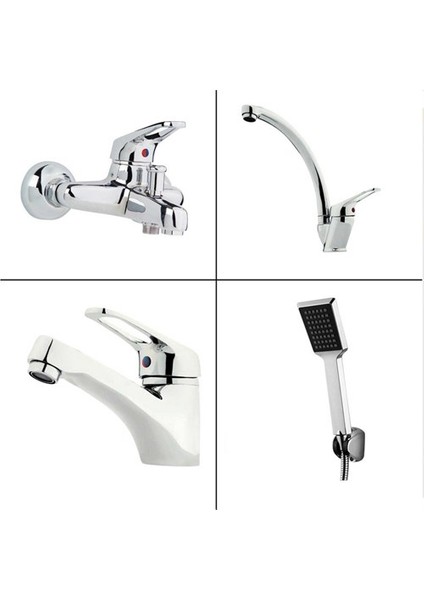 Evye + Lavabo + Banyo Bataryası + Duş Takımı