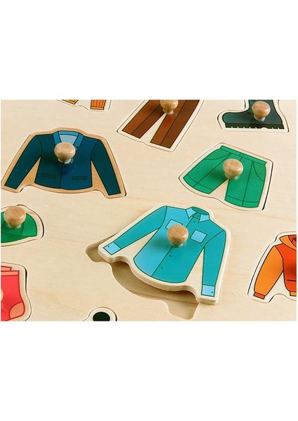 Ahşap Puzzle Kıyafetler 30x30