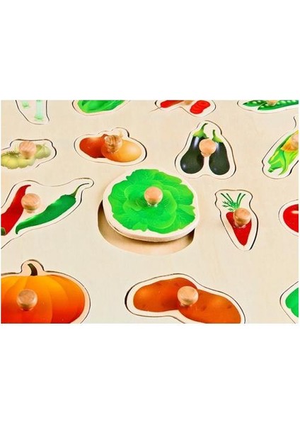 Ahşap Puzzle Sebzeler 30x30