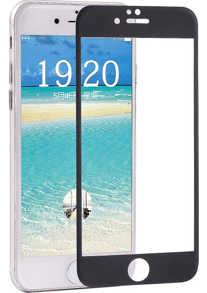 Apple iPhone 6,6S Plus Renkli Full Kaplame Cam Ekran Koruyucuu