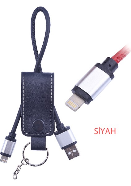 iPhone Uyumlu 5S,6S Plus Derili Anahtarlık Lightning Usb Kablo fiyatları