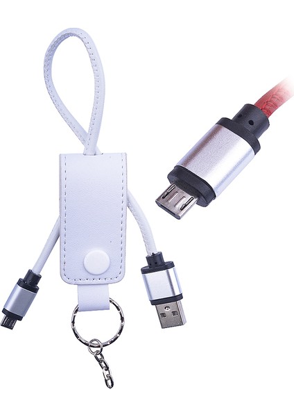 Android Derili Anahtarlık Micro Usb Kablo
