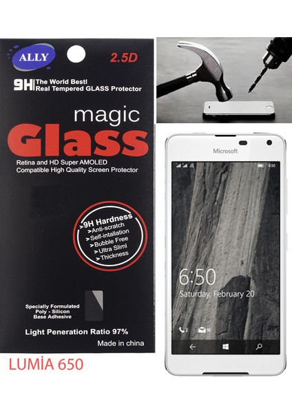 Microsoft Lumia 650 Kırılmaz Cam Ekran