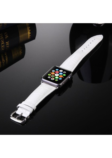 Apple Watch Uyumlu 42Mm Deri Kordon Kayış Crocodile