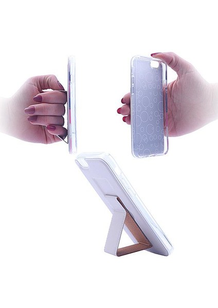 iPhone 6,6S Standlı Elde Tutmalı Silikon Kılıf