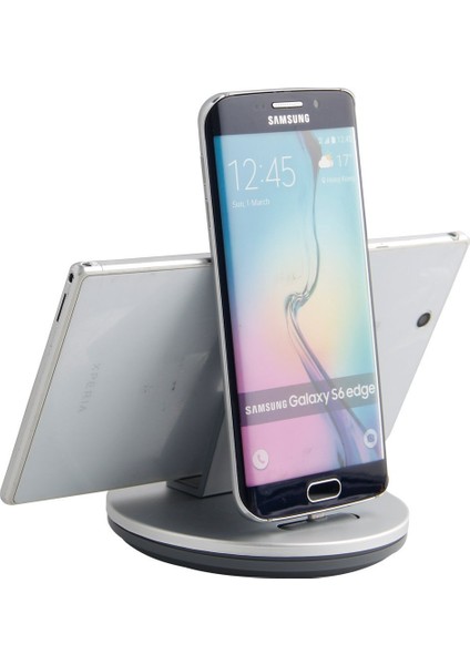 Android 2 İn1 Aluminium Tefon &Tablet Standı (Micro Usb)