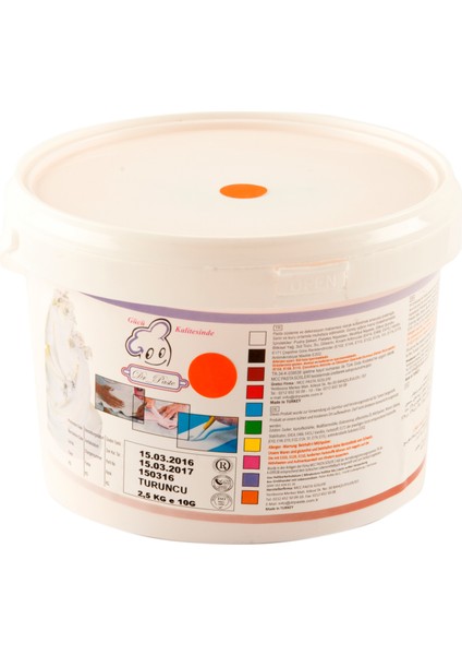 Şeker Hamuru 2.5 Kg - Turuncu