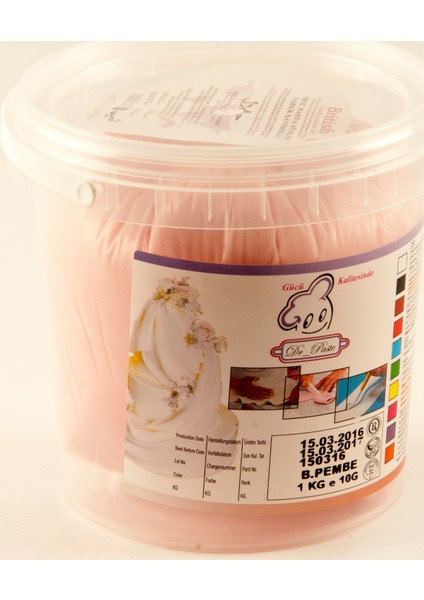 Şeker Hamuru 1 Kg - Bebe Pembe
