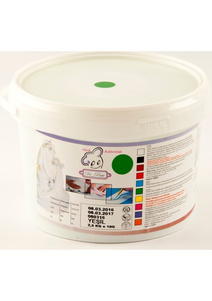 Şeker Hamuru 2.5 Kg - Yeşil