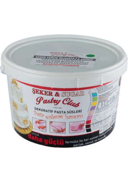 Şeker Sugar Şeker Hamuru 2.5 Kg - Yeşil