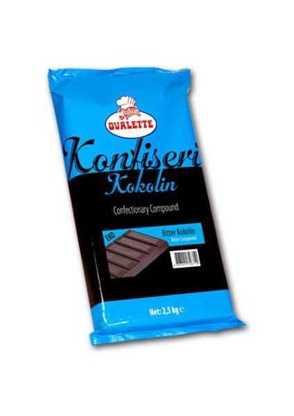 Ovalette Bitter Konfiseri Kokolin Çikolata 2.5 Kg