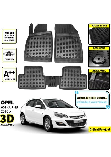 Opel Astra J 3D Oto Paspas Seti 2010 Sonrası