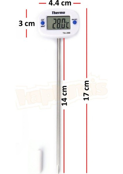 AoGo TA-288 Saplamalı Yemek Termometresi