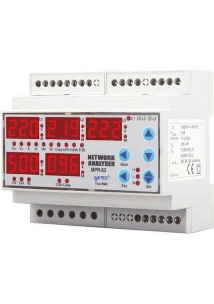 Mpr-53S-Dın Enerji Analizörü