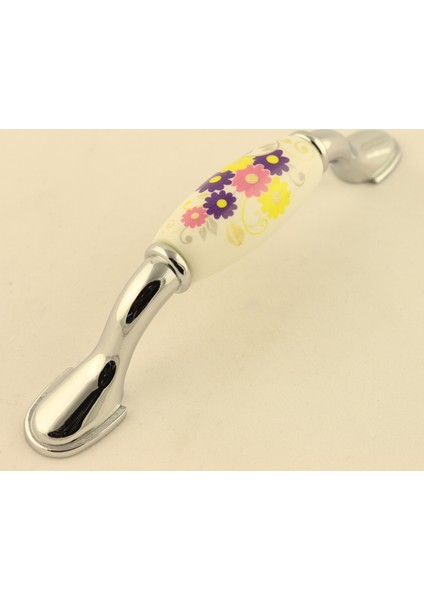 Gurcay Çiğdem Porselen Kulp 96Mm Krom