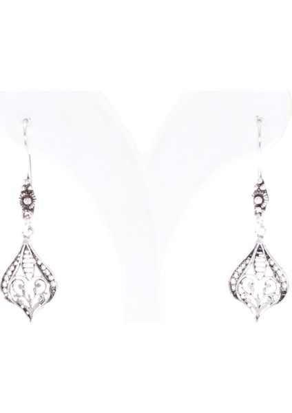 925 Ayar Gümüş Desenli Telkari Küpe fiyatları