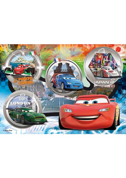 Cars 104 Parça Çocuk Puzzle