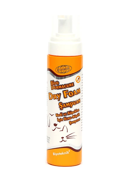 Herbio Dry Foam Şampuan Kedi ve Köpekler İçin Kuru Köpük Şampuan 250ml