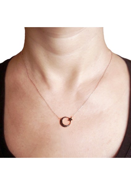 Ayyıldız Rose Gümüş Kolye (Gk00337) fiyatları