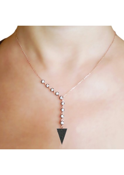 Ok Elmas Rose Gümüş Kolye (Gk00368) fiyatları