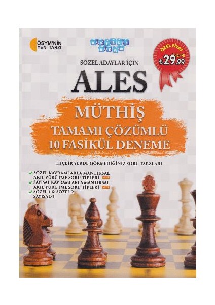 Akıllı Adam ALES Sözel Müthiş Tamamı Çözümlü 10 Fasikül Deneme