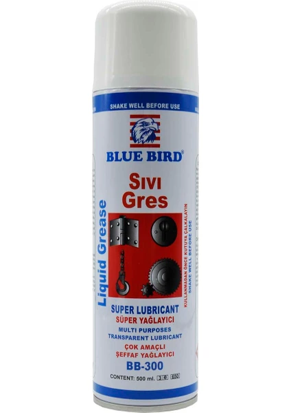 Beta Blue Bird Çok Amaçlı Yağlayıcı Sıvı Gres Sprey 500 Ml