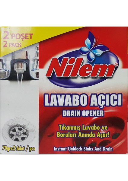 Lavabo Açıcı 70gr x2 Adet