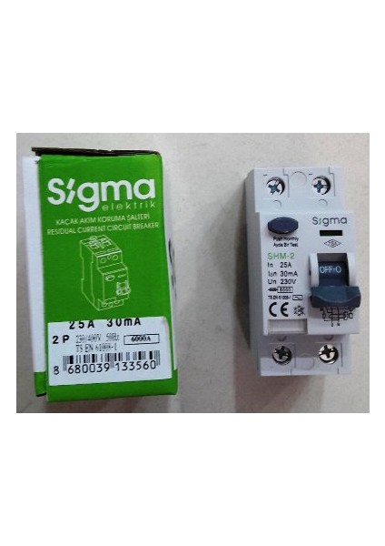 Kaçak Akım Koruma Şalteri 2X25 A 30 Ma