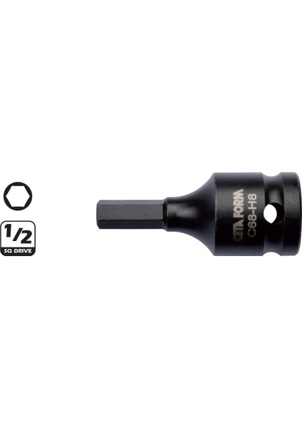 C68-H05 5Mm 1/2” Allen Uçlu Havalı Lokma Bits