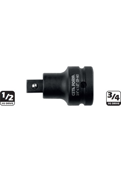 C71-91 3/4’’ Havalı Lokma Adaptörü - D:3/4”=>E:1/2”