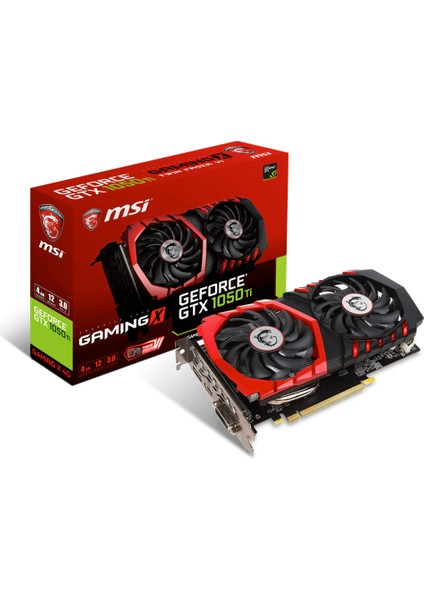 NVIDIA GeForce GTX 1050 TI Gaming X 4G 4GB 128 bit GDDR5 DX(12) PCI-E 3.0 Ekran Kartı (GTX 1050 TI Gaming X 4G)