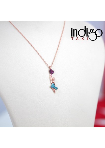 Kalpli Balonlu Kız Gümüş Kolye fiyatları