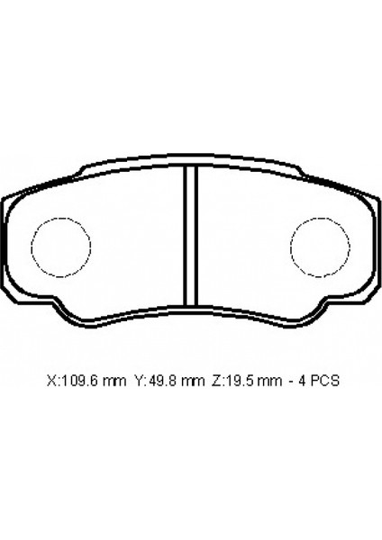 PEUGEOT BOXER- 07/13 ARKA FREN BALATASI (DİSK) (111,6X49,8X19,5)(BRAMAX)