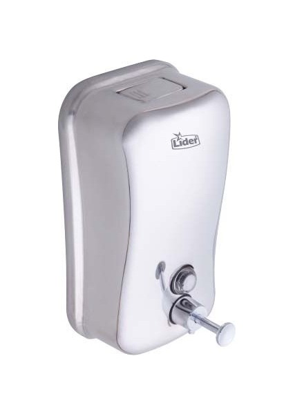 Paslanmaz Krom 1000 Ml Duvara Asma Sıvı Sabunluk