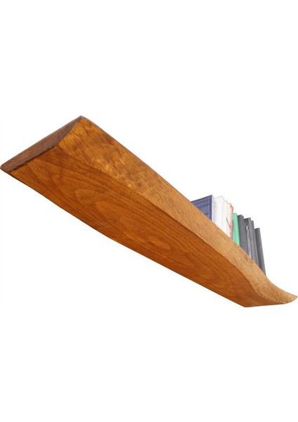 Doğal Kütük Kenarlı Duvar Rafı - 120 cm